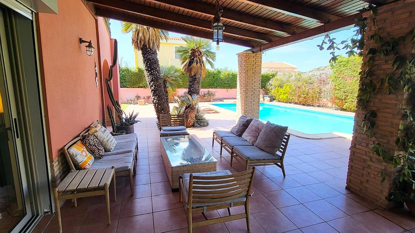 Villa Casa Del Sol With Private Pool Sounion Luaran gambar